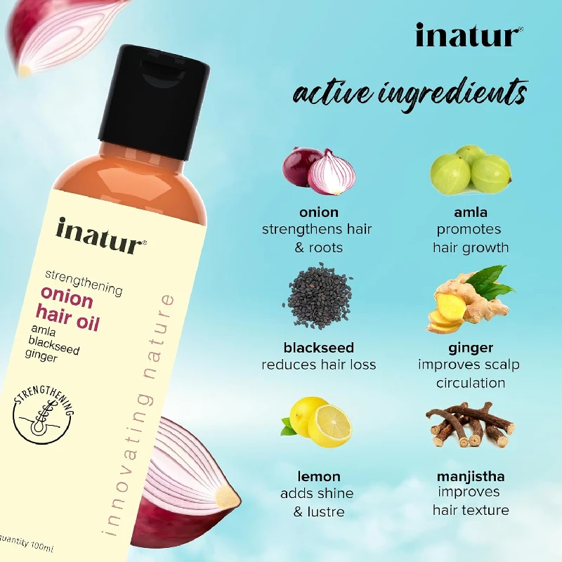 Inatur Onion Hair Oil, 100 ml-2.webp
